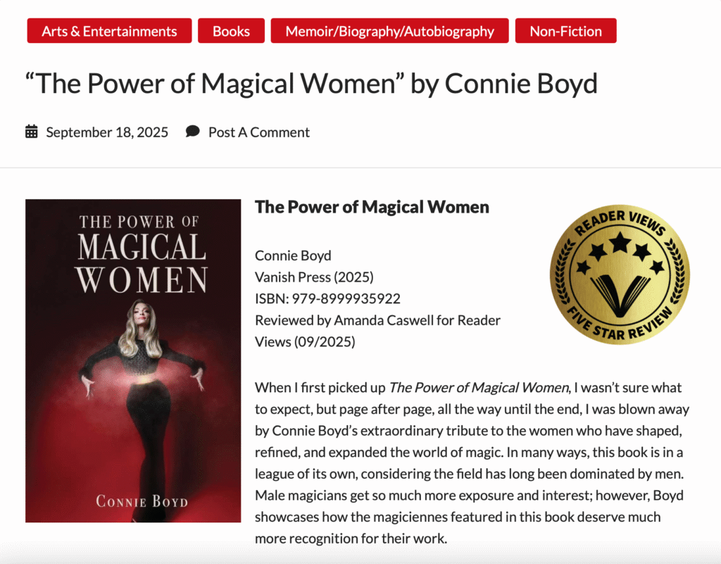 The Power of Magical Women Reader Views 5 Star Review