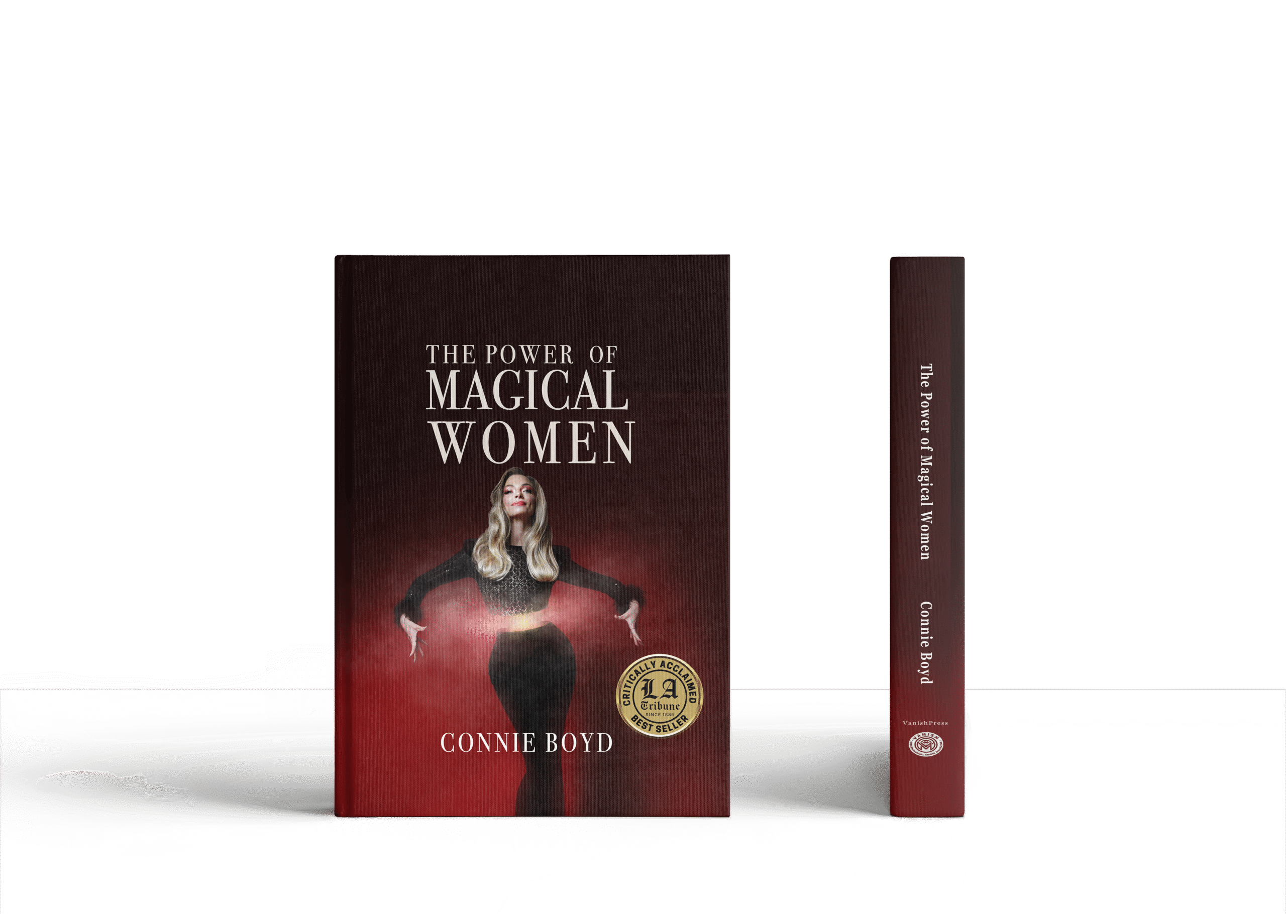 The Power of Magical Women Book Cover and Spine table top transparent