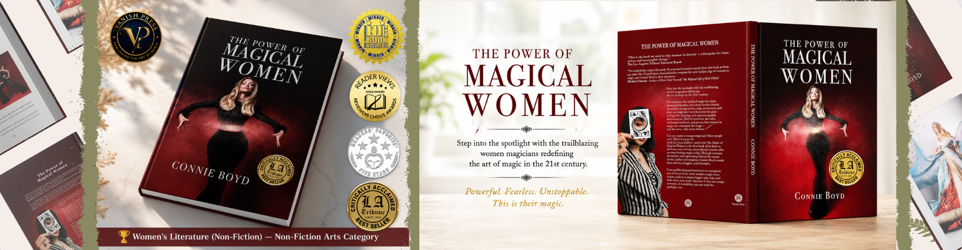 The Power of Magical Women by Connie Boyd website banner homepage
